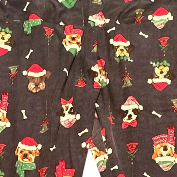 Christmas leggings with dogs LARGE - Picture 4 of 4